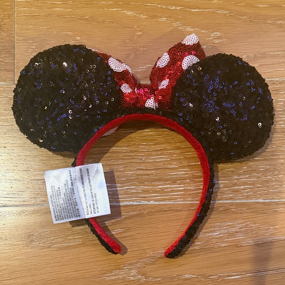 Disney Black, Red and White polka dot Sequin Headband - Picture 3 of 3